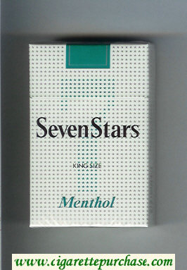 Seven Stars 7 Menthol cigarettes hard box