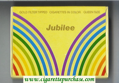 Sherman's Jubilee Cigarettes wide flat hard box