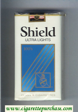 Shield Ultra Lights 100s Cigarettes soft box