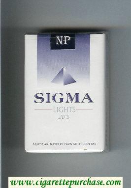 Sigma Lights cigarettes soft box