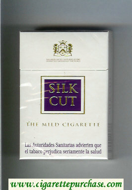 Silk Cut The Mild Cigarette cigarettes white and violet hard box