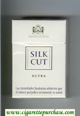 Silk Cut Ultra cigarettes white and white hard box