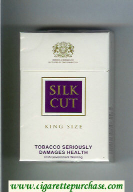 Silk Cut cigarettes white and violet hard box