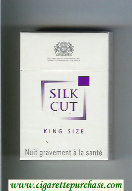 Silk Cut cigarettes white and white hard box