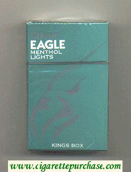 Silver Eagle menthol-lights cigarettes hard box