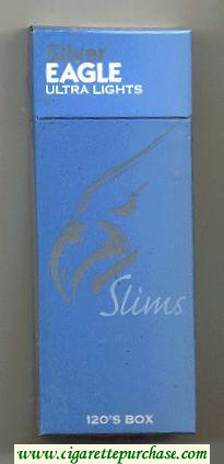 Silver Eagle Ultra Lights Slims 120s BOX cigarettes hard box