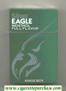 Silver Eagle Menthol Full Flavor Kings Box cigarettes hard box