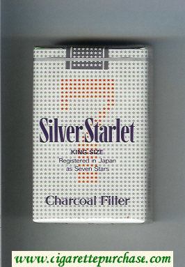 Silver Starlet 7 cigarettes soft box