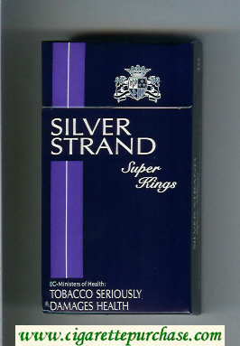 Silver Strand Super Kings 100s Cigarettes Hard Box Silver Strand Super Kings 100s Cigarettes Hard Box