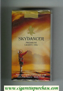 Skydancer Premium Lights 100s cigarettes soft box