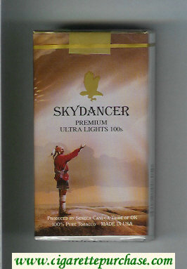 Skydancer Premium Ultra Lights 100s cigarettes soft box