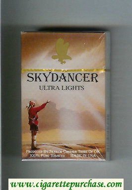 Skydancer Ultra Lights cigarettes hard box