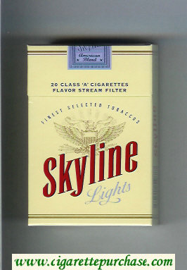 Skyline Lights cigarettes hard box