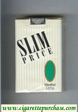 Slim Price Menthol Lights cigarettes soft box
