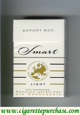 Smart Export Box Light cigarettes white hard box