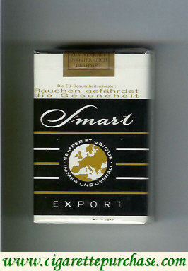 Smart Export cigarettes black and white soft box