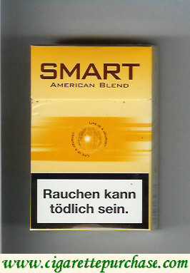 Smart American Blend cigarettes brown hard box