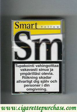 Smart Yellow cigarettes hard box