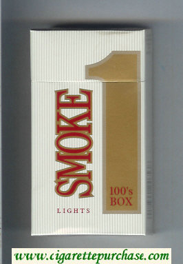 Smoke 1 Lights 100s Box cigarettes hard box