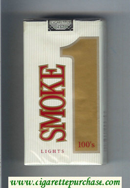 Smoke 1 Lights 100s cigarettes soft box