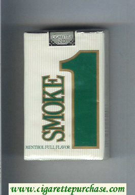 Smoke 1 Menthol Full Flavor cigarettes soft box