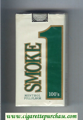 Smoke 1 Menthol Full Flavor 100s cigarettes soft box