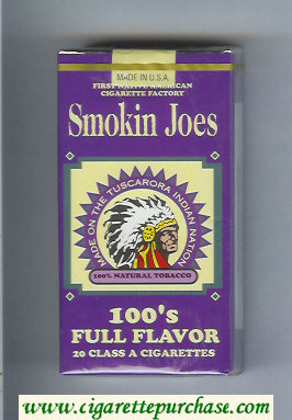 Smokin Joes 100s Full Flavor cigarettes soft box