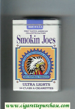 Smokin Joes Ultra Lights cigarettes soft box