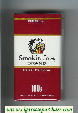 Smokin Joes Brand Full Flavor 100s cigarettes soft box