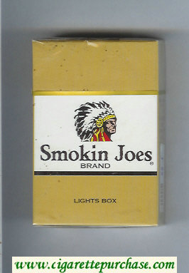 Smokin Joes Brand Lights Box cigarettes hard box