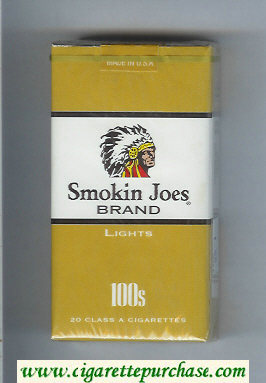 Smokin Joes Brand Lights 100s cigarettes soft box