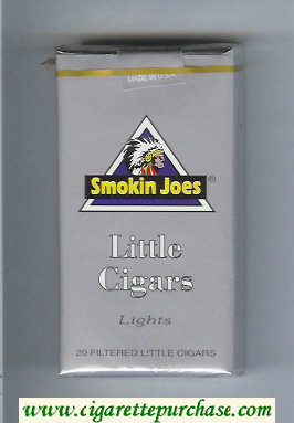 Smokin Joes Little Cigars Lights 100s cigarettes soft box