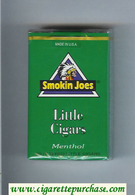 Smokin Joes Little Cigars Menthol cigarettes soft box