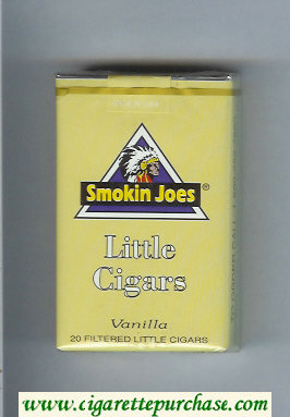 Smokin Joes Little Cigars Vanilla cigarettes soft box