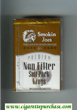 Smokin Joes Premium Non Filter Soft Pack Kings cigarettes soft box