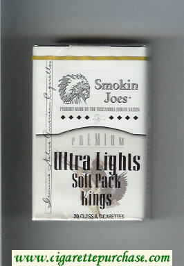 Smokin Joes Premium Ultra Lights Soft Pack Kings cigarettes soft box