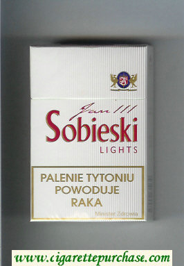 Sobieski Jan 111 Lights cigarettes white hard box