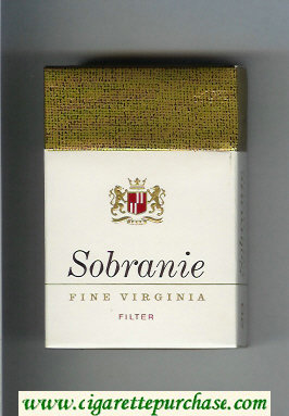 Sobranie Fine Virginia Filter cigarettes hard box