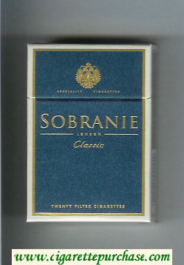 Sobranie London Classic cigarettes hard box