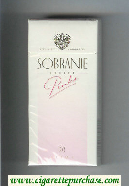 Sobranie London Slims Pinks 100s cigarettes hard box