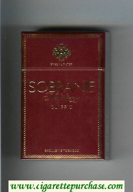 Sobranie Nobiliary Classic cigarettes hard box