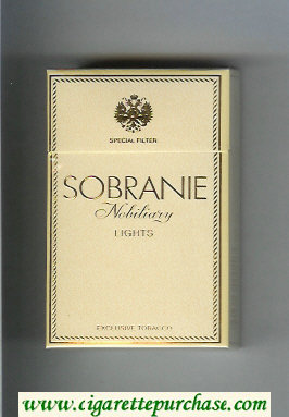 Sobranie Nobiliary Lights cigarettes hard box