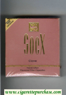 Soex Clove cigarettes wide flat hard box