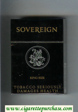 Sovereign cigarettes black hard box