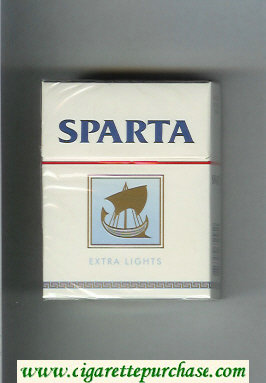 Sparta Extra Lights hard box cigarettes