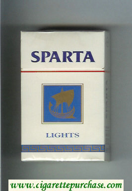 Sparta Lights cigarettes hard box