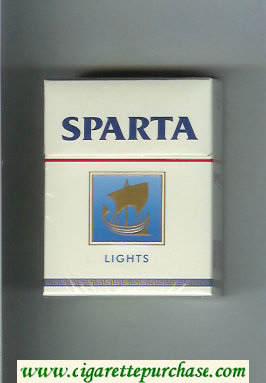 Sparta Lights hard box cigarettes