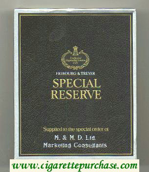 Special Reserve 100s cigarettes wide flat hard box