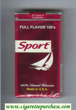 Sport Full Flavor 100s cigarettes soft box