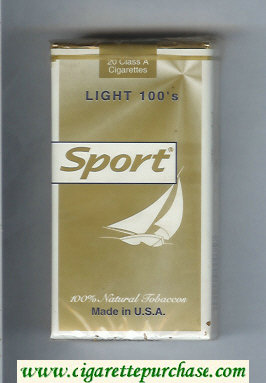 Sport Light 100s cigarettes soft box